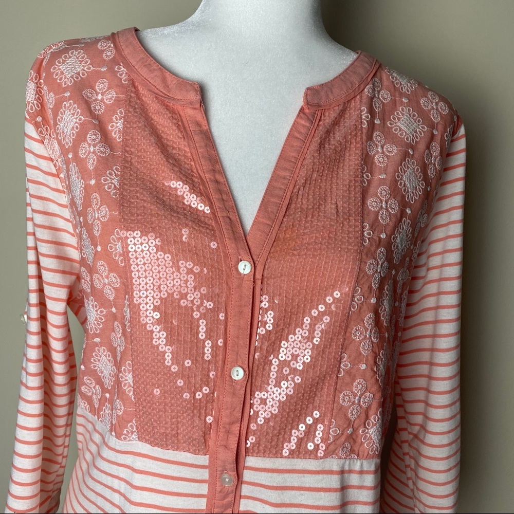 Style & Co Sequined Top - Picture 3 of 6